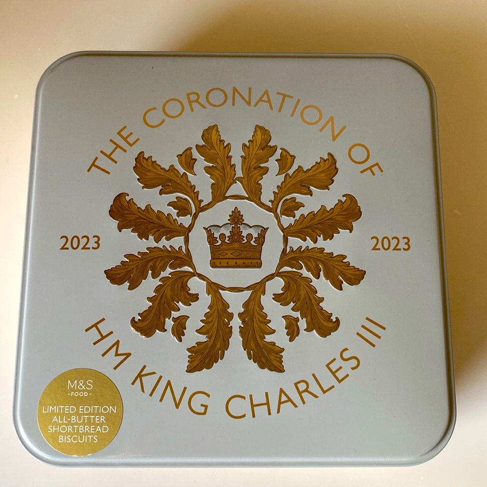 Special Edition English Empty Tin Celebrating Coronation of HM King Charles III
